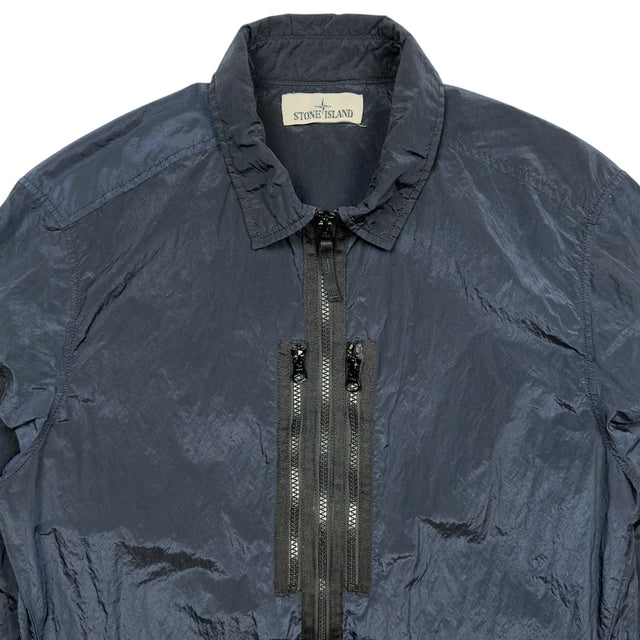 S/S 17 Stone Island Nylon Metal Overshirt - Navy