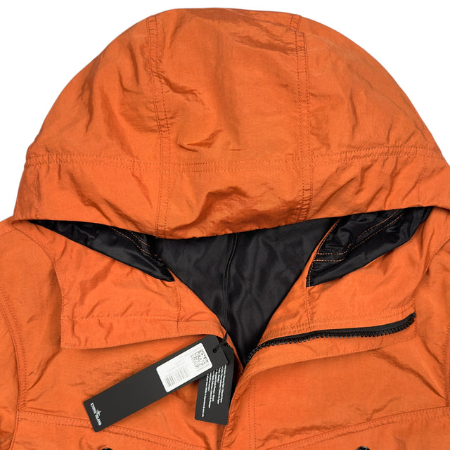 S/S 25 Stone Island Nylon Windbreaker - Orange