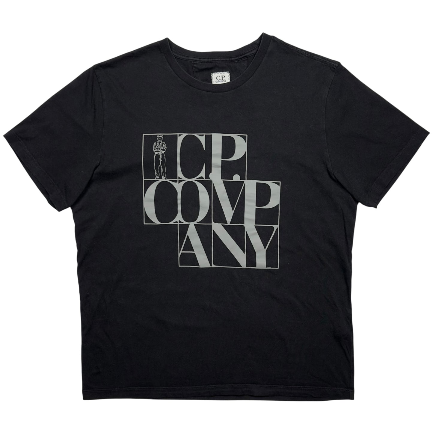 C.P. Company Large Spell Out T-Shirt  - Black