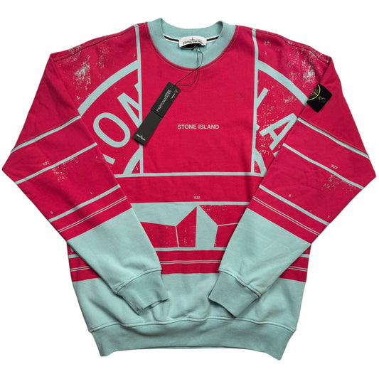 S/S 22 Stone Island 'Mosaic Five' Print Sweater