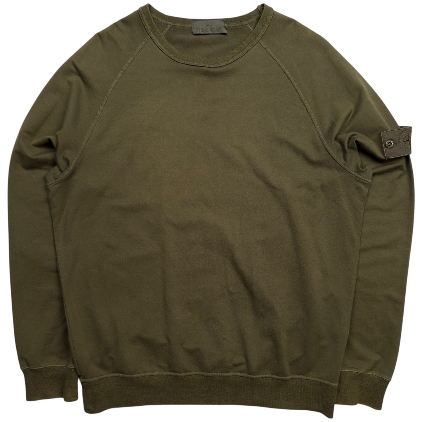 S/S 21 Stone Island Khaki Ghost Crewneck Sweater