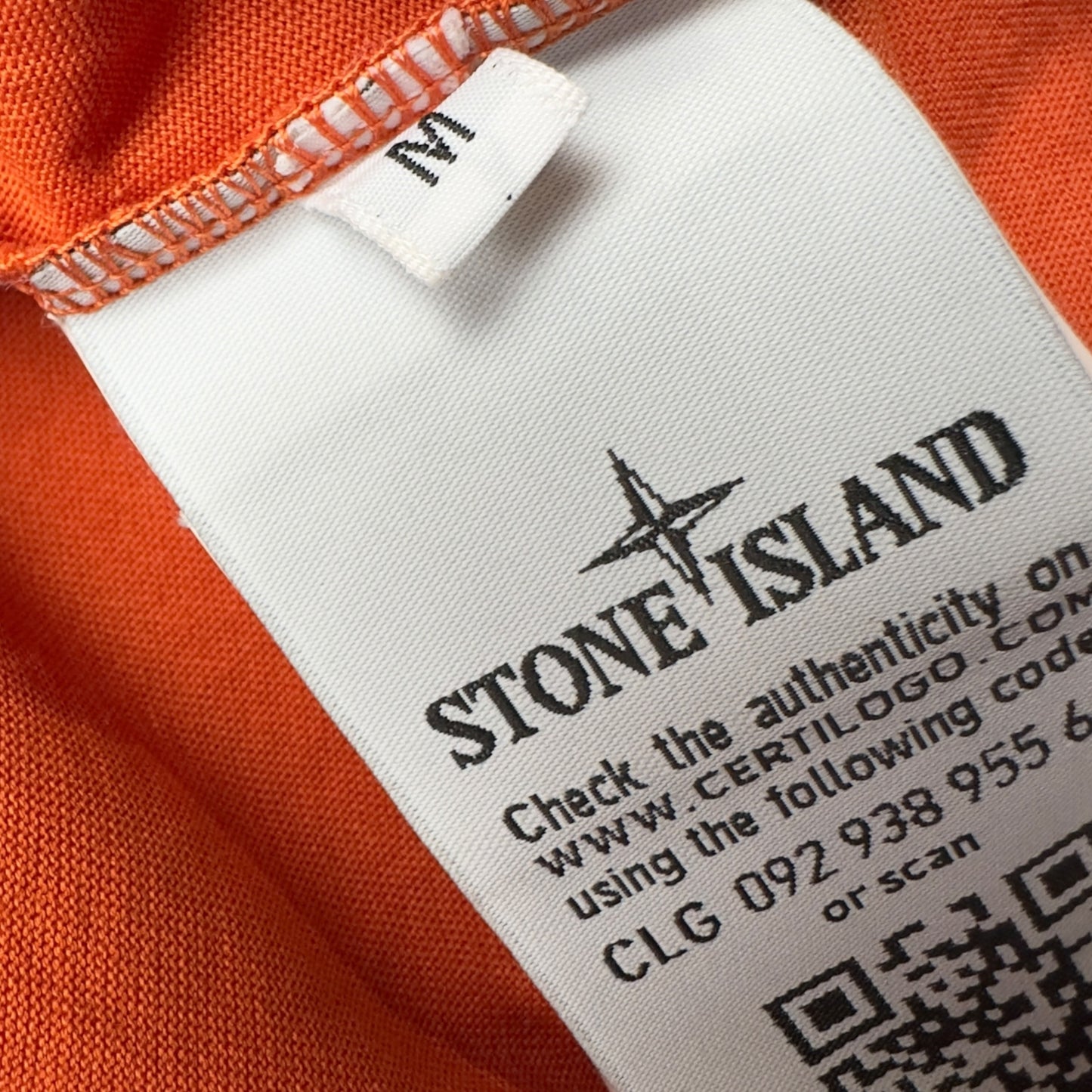 A/W 19 Stone Island Patch T-Shirt - Orange