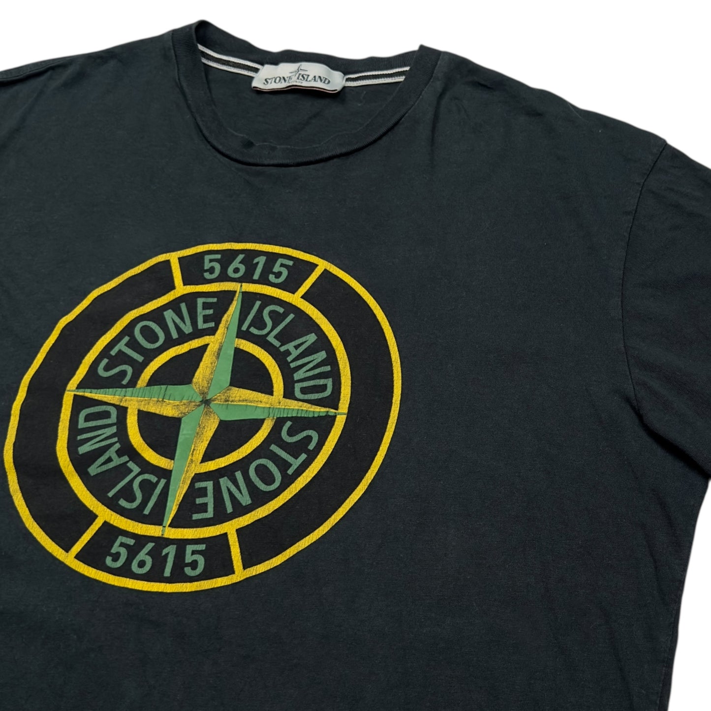 S/S 12 Stone Island Compass Logo T-Shirt - Black