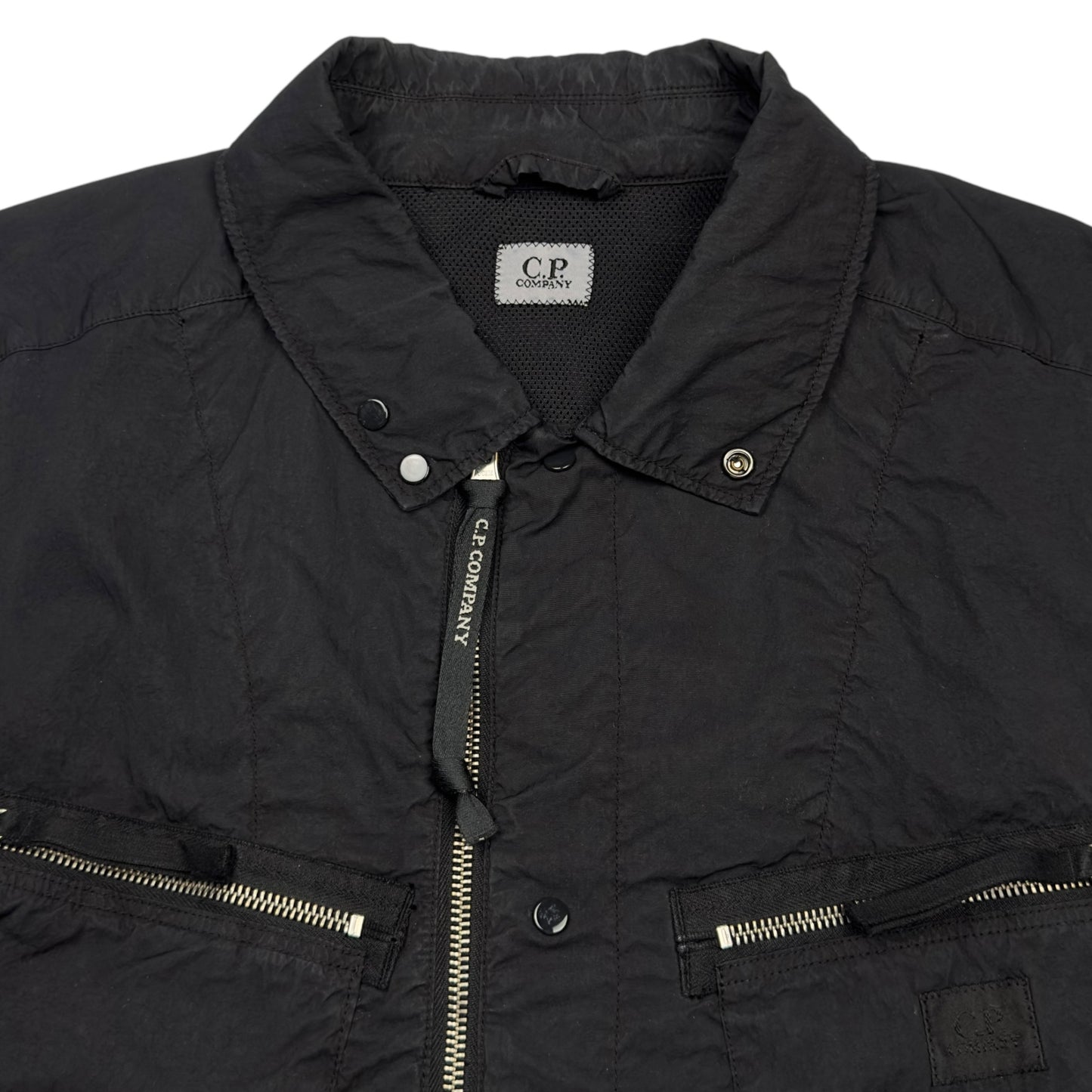 C.P. Company Microreps Nylon Overshirt – Black