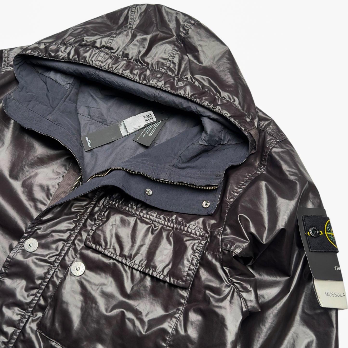 S/S 25 Stone Island Mussola Gommata TC Jacket