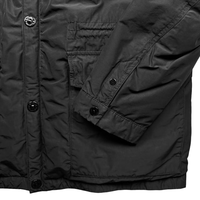 A/W 13 Stone Island Micro Reps Down Puffer Jacket - Black