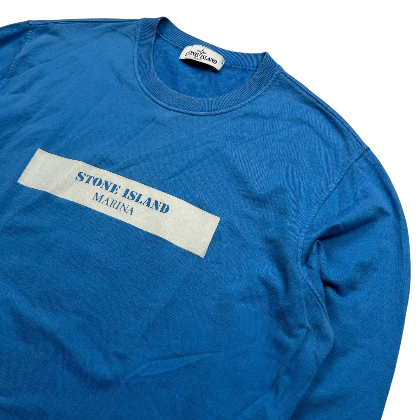 S/S 13 Stone Island Marina Glow in The Dark Crewneck Sweater - Blue