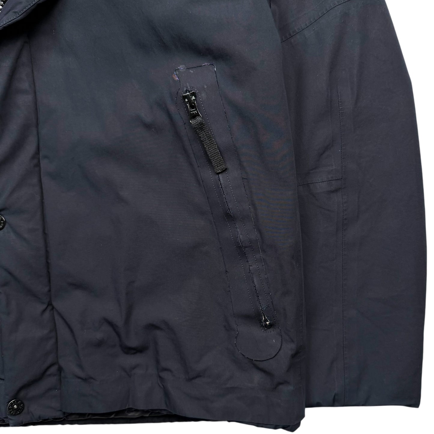 A/W 16 Stone Island Water Repellent Supima Cotton with Primaloft Fur Trimmed Jacket