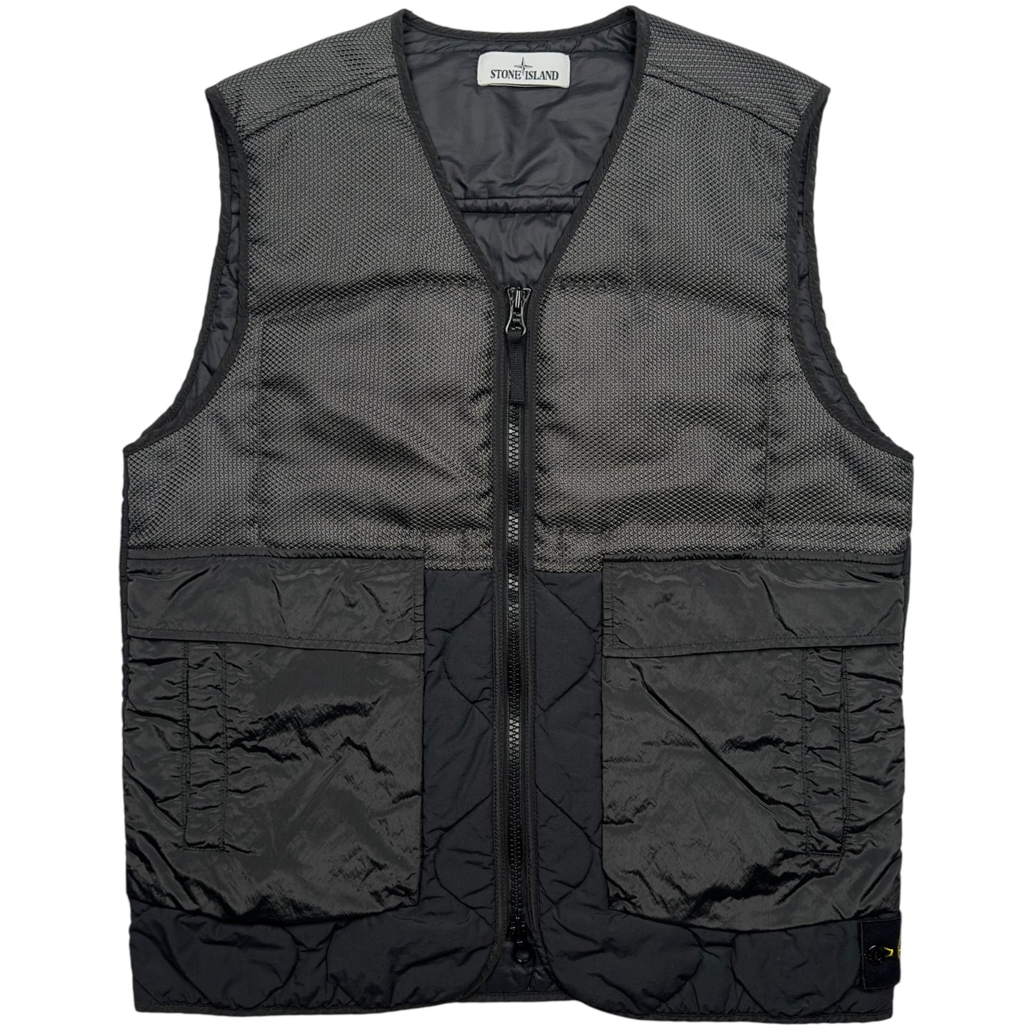 A/W 21 Stone Island Modified Panama 6/3 HT Nylon Mix Fabrics with Primaloft Gilet