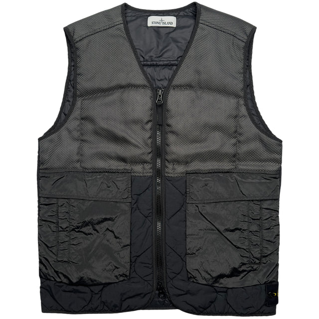 A/W 21 Stone Island Modified Panama 6/3 HT Nylon Mix Fabrics with Primaloft Gilet
