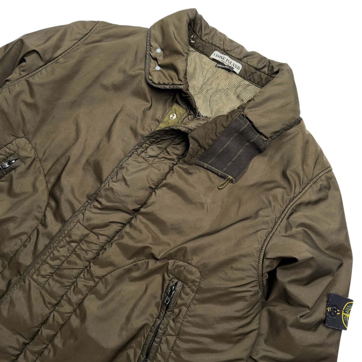A/W 03 Stone Island Mesh Quilted Vintage Bomber Jacket