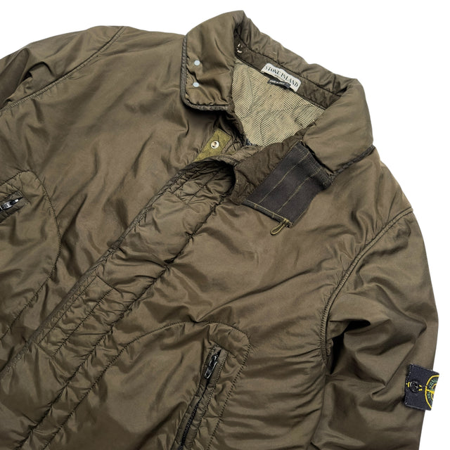 A/W 03 Stone Island Mesh Quilted Vintage Bomber Jacket