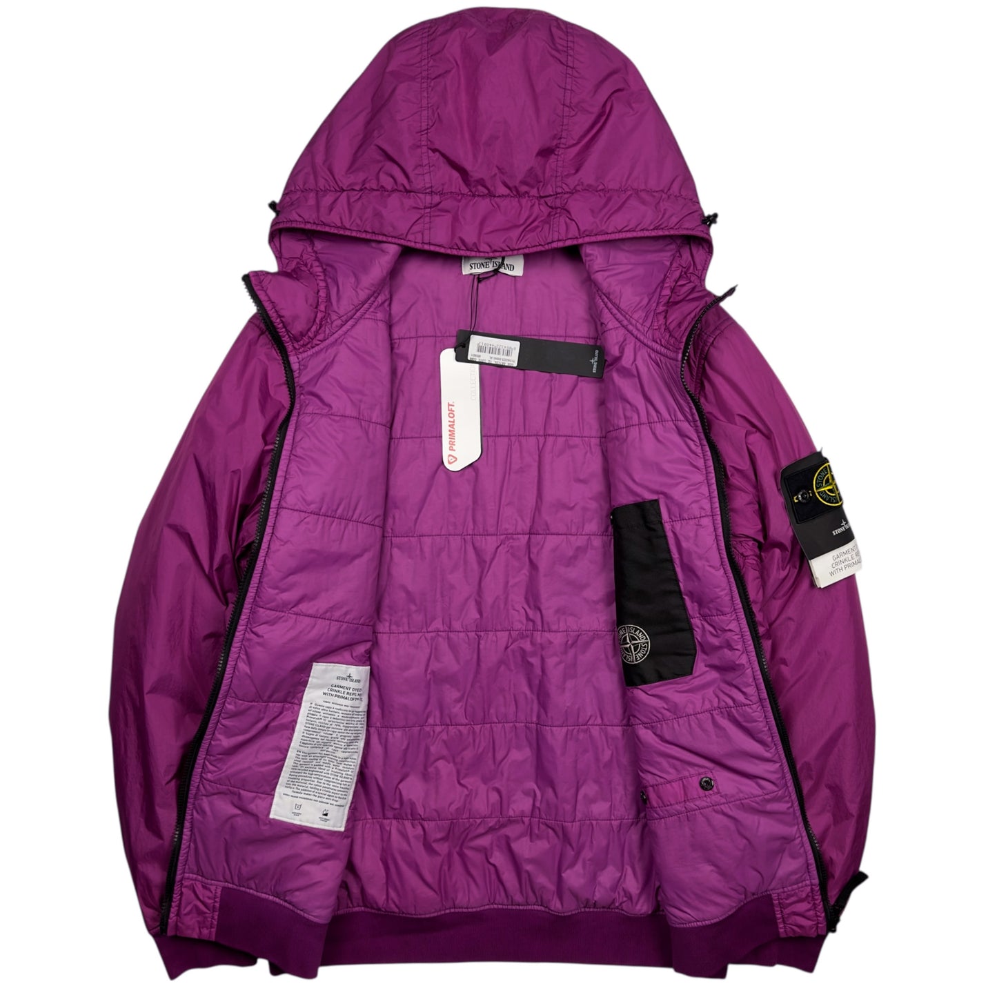 A/W 21 Stone Island Crinkle Reps R-NY with Primaloft Jacket - Purple