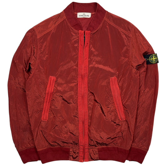 S/S 13 Stone Island Nylon Metal Bomber Jacket - Red