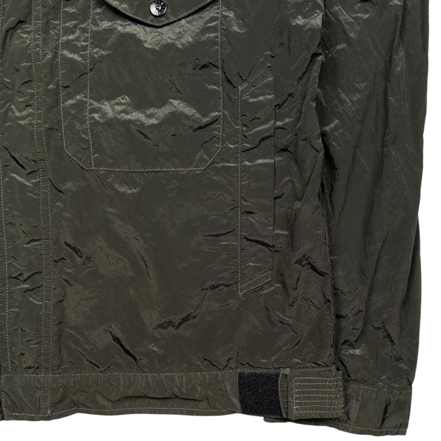 S/S 06 Stone Island Nylon Metal Overshirt - Dark Green