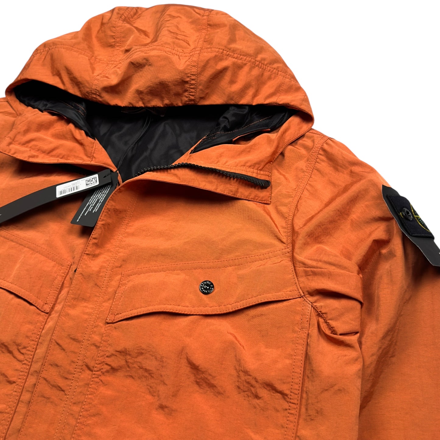 S/S 25 Stone Island Nylon Windbreaker - Orange