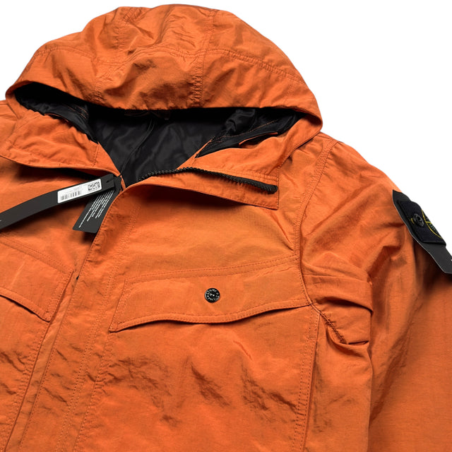 S/S 25 Stone Island Nylon Windbreaker - Orange