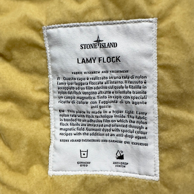A/W 19 Stone Island Lamy Flock Jacket - Yellow