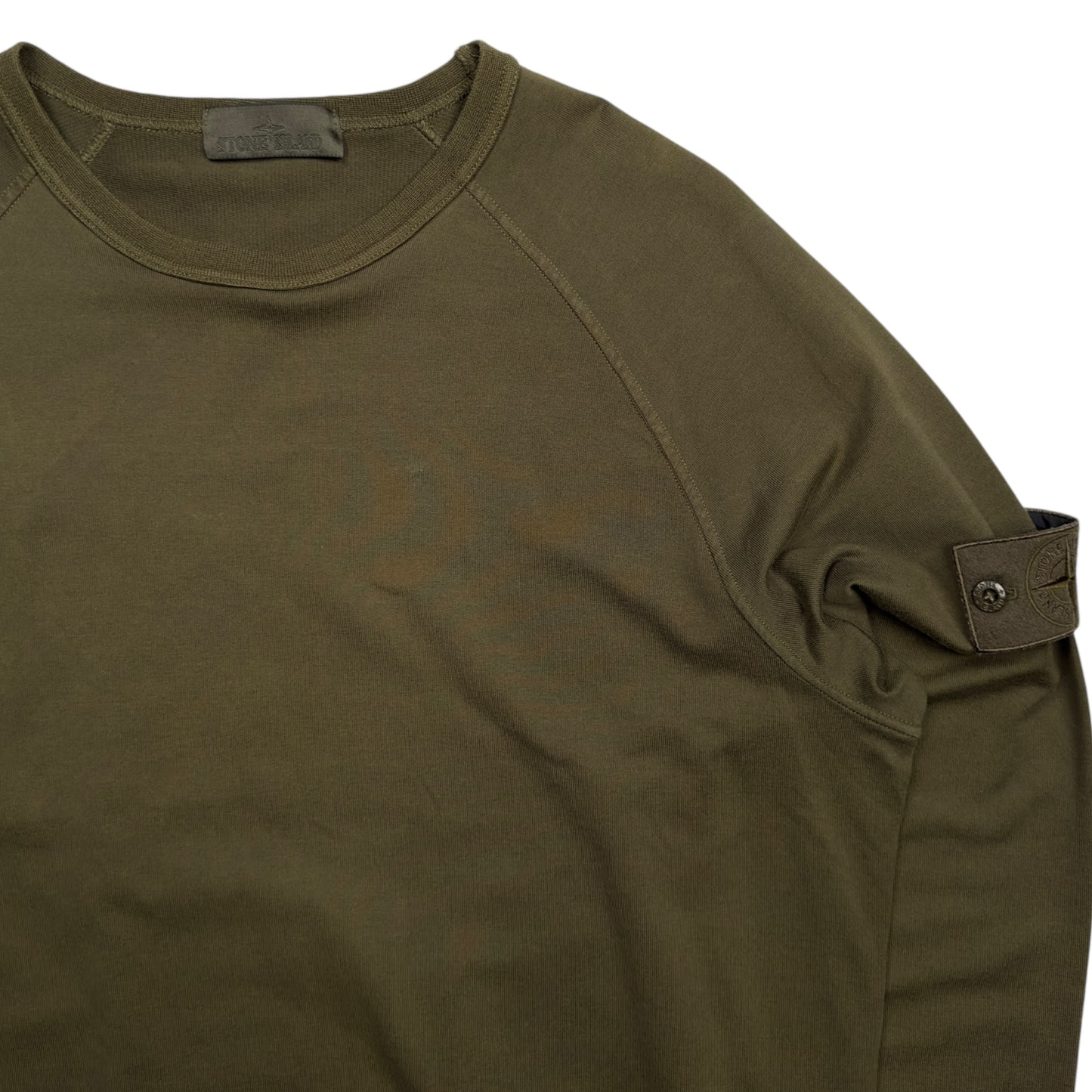 S/S 21 Stone Island Khaki Ghost Crewneck Sweater
