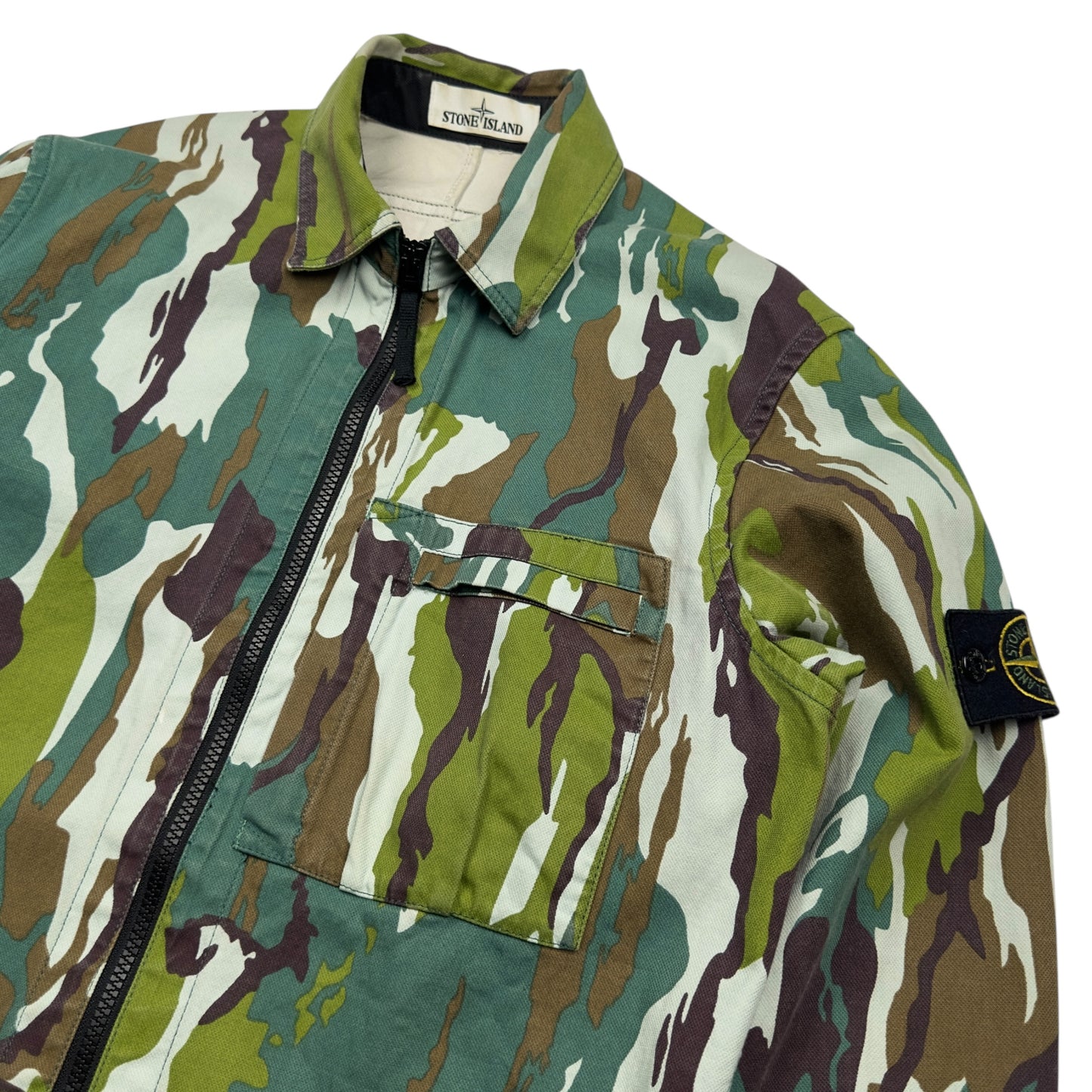 S/S 15 Stone Island Flowing Camo Overshirt Jacket