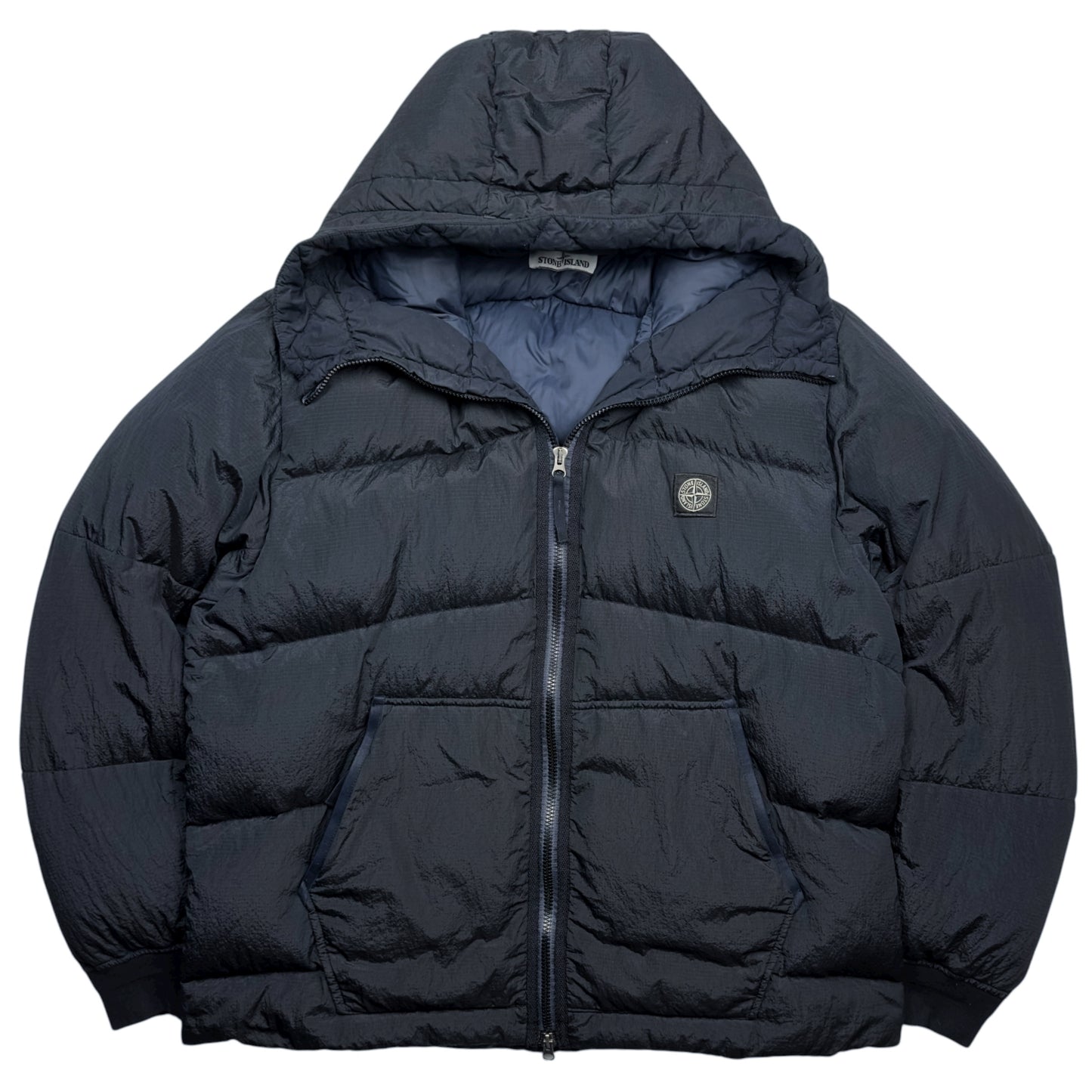 A/W 19 Stone Island Nylon Metal Watro Ripstop Down Puffer Jacket - Navy