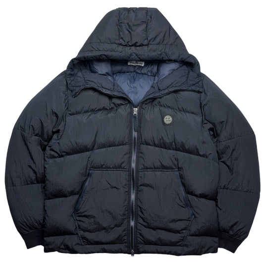 A/W 19 Stone Island Nylon Metal Watro Ripstop Down Puffer Jacket - Navy