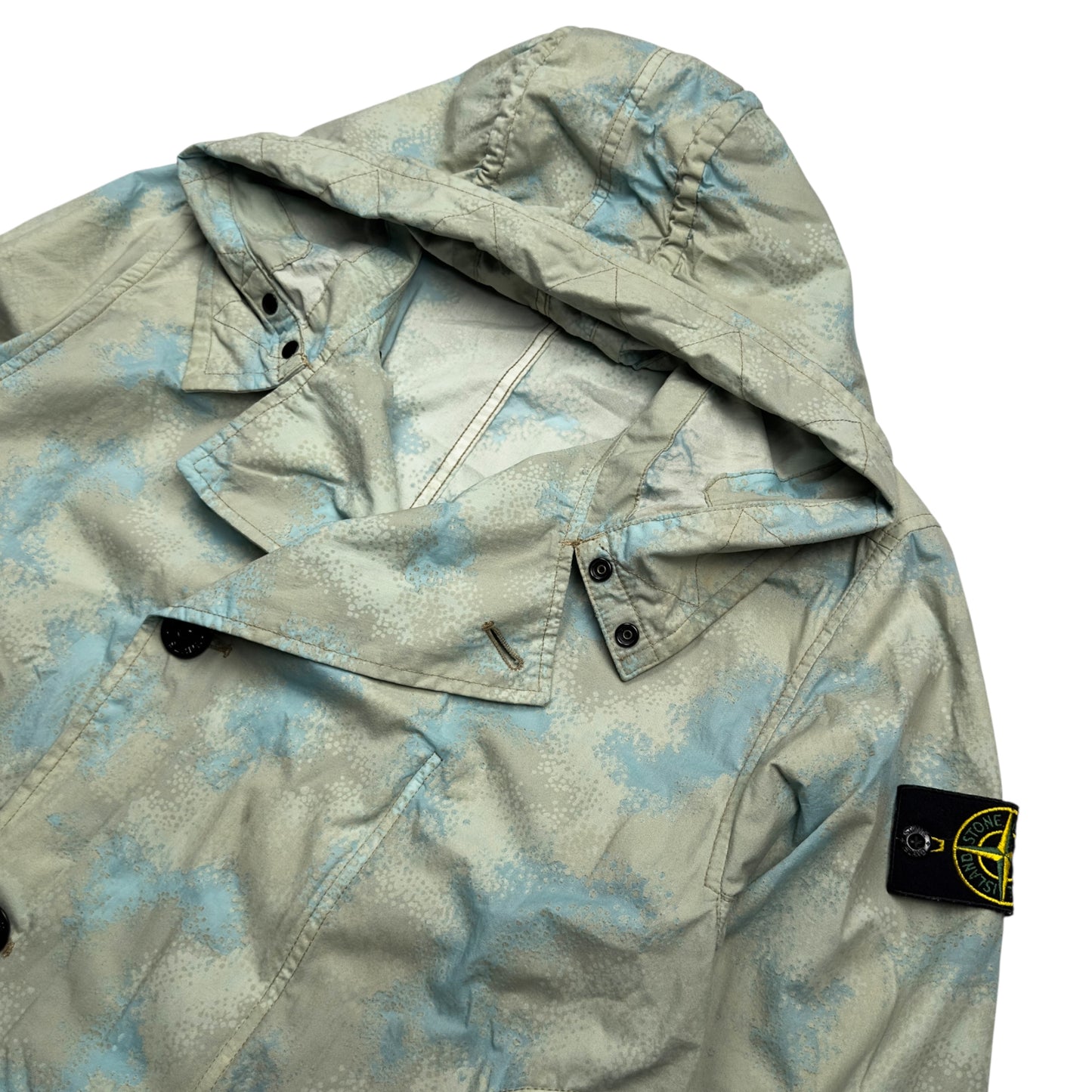 S/S 20 Stone Island Camo Devore Watro TC Jacket