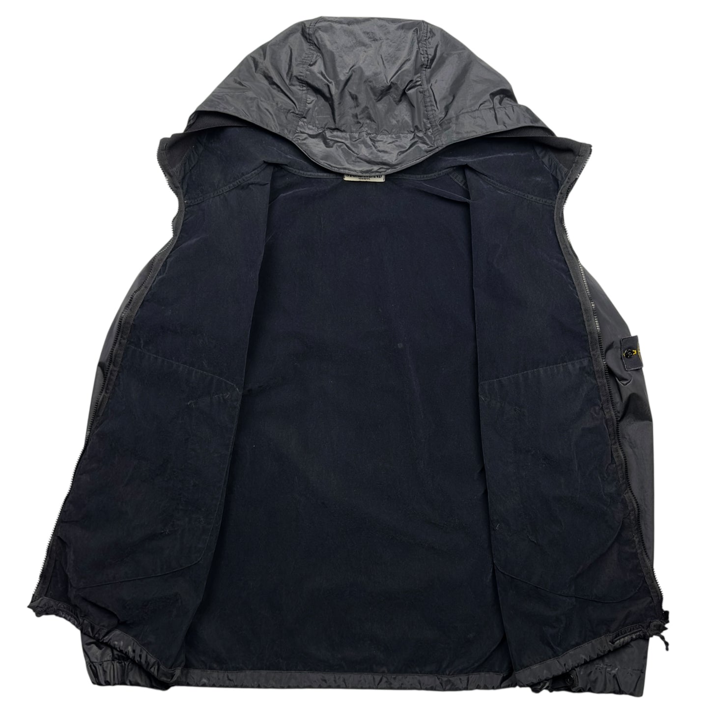 A/W 08 Stone Island Nylon Metal Flock Jacket - Black