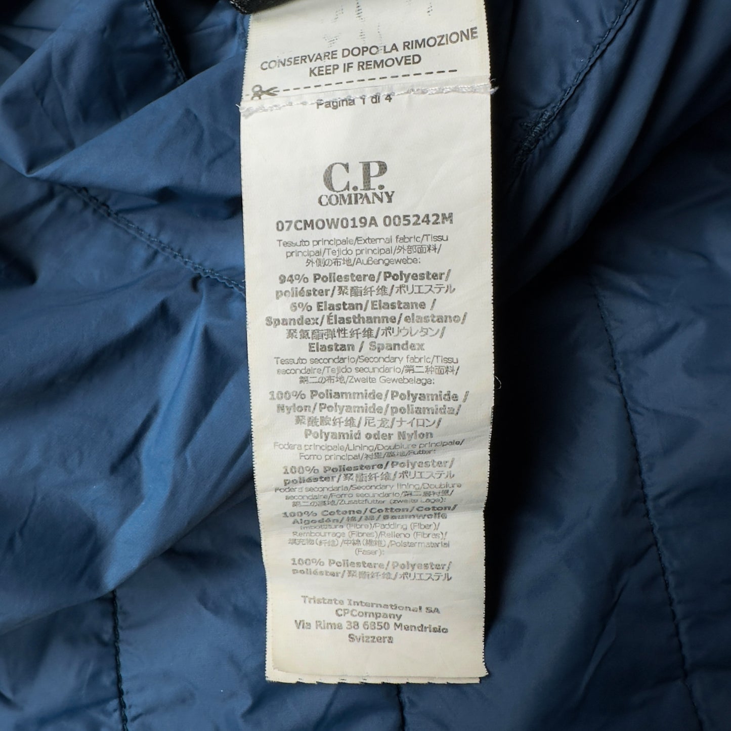 C.P. Company Shell Goggle Gilet - Blue