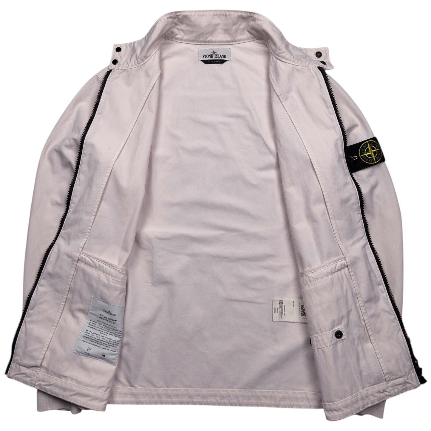 S/S 22 Stone Island Nylon Cotton Batavia 2/2 TC Jacket - Light Pink