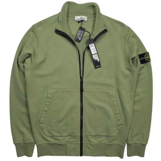 Stone Island Full Zip Sweater - Sage Green