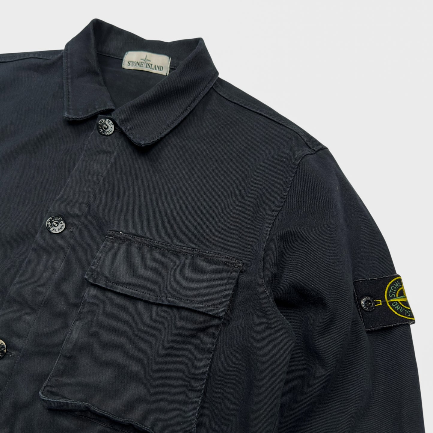 A/W 18 Stone Island Thick Cotton Overshirt - Navy