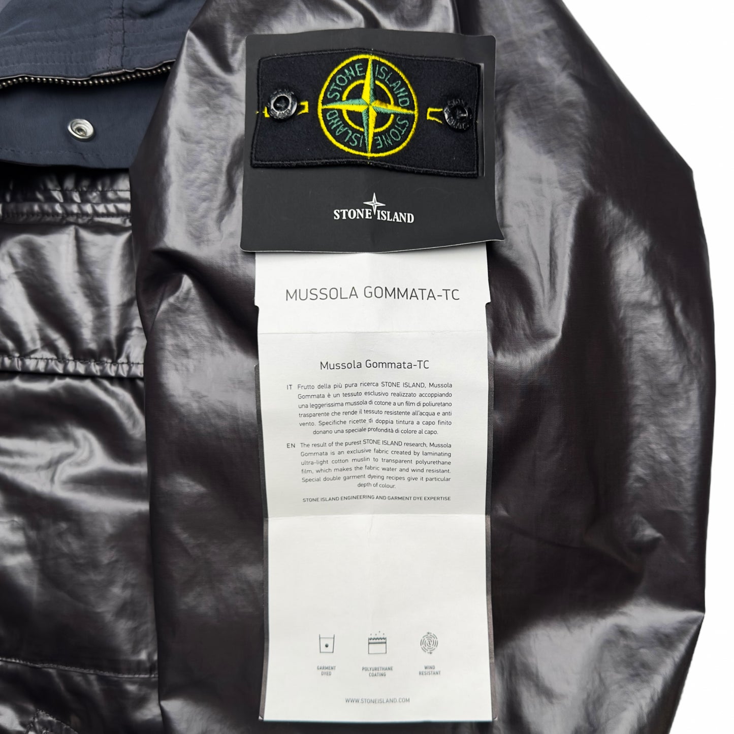 S/S 25 Stone Island Mussola Gommata TC Jacket