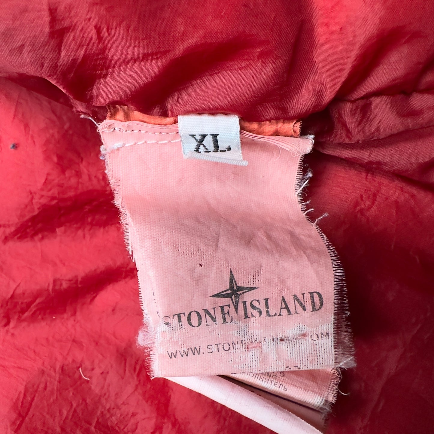 A/W 13 Stone Island Crinkle Reps NY Down Puffer Jacket - Red