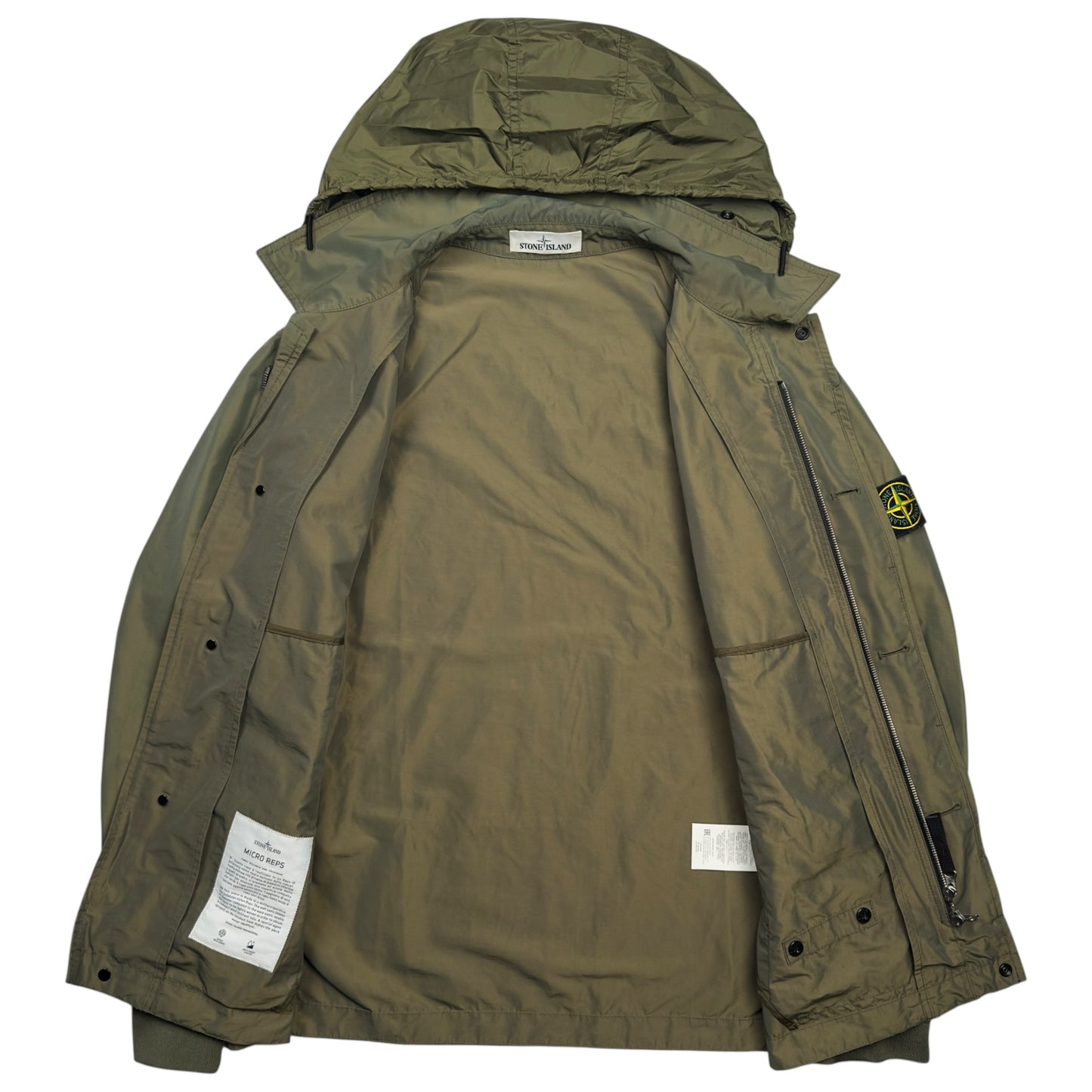 S/S 21 Stone Island Micro Reps Jacket - Khaki