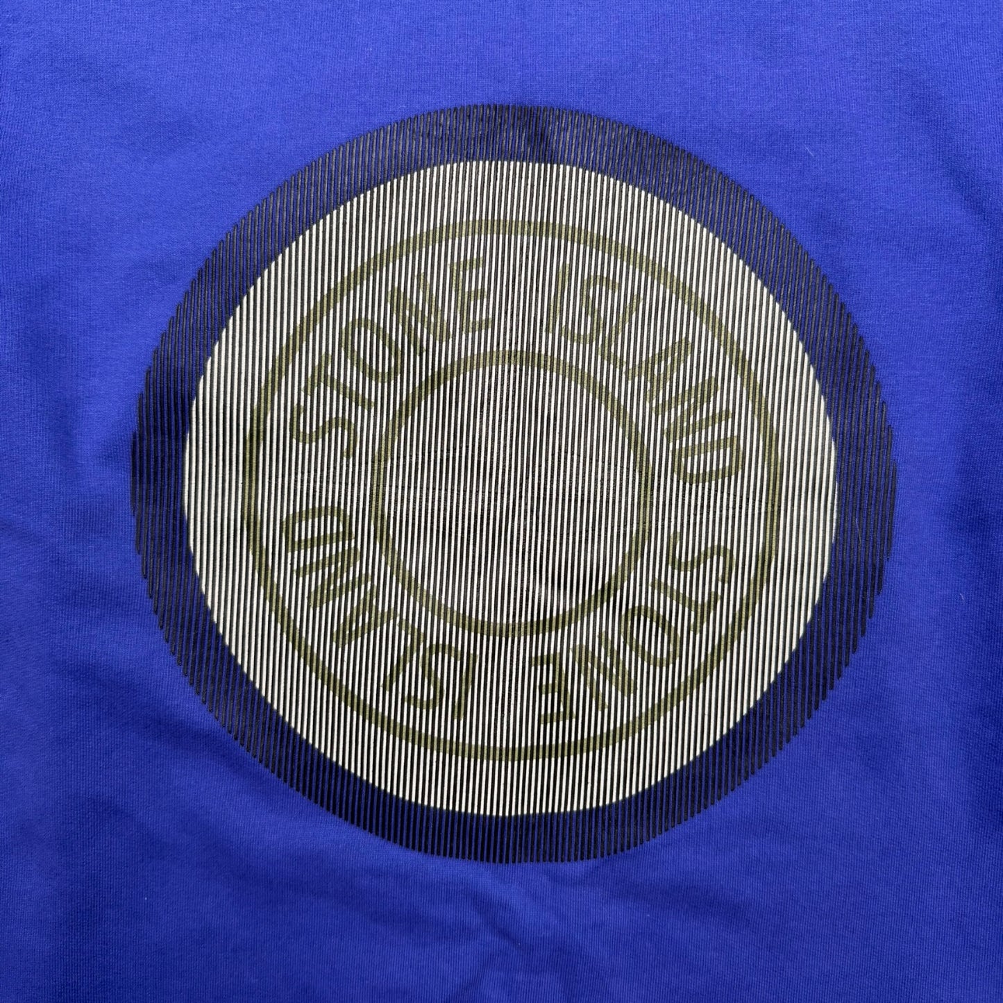 A/W 21 Stone Island 'Lenticular One' Rubber 3D Logo Crewneck - Blue