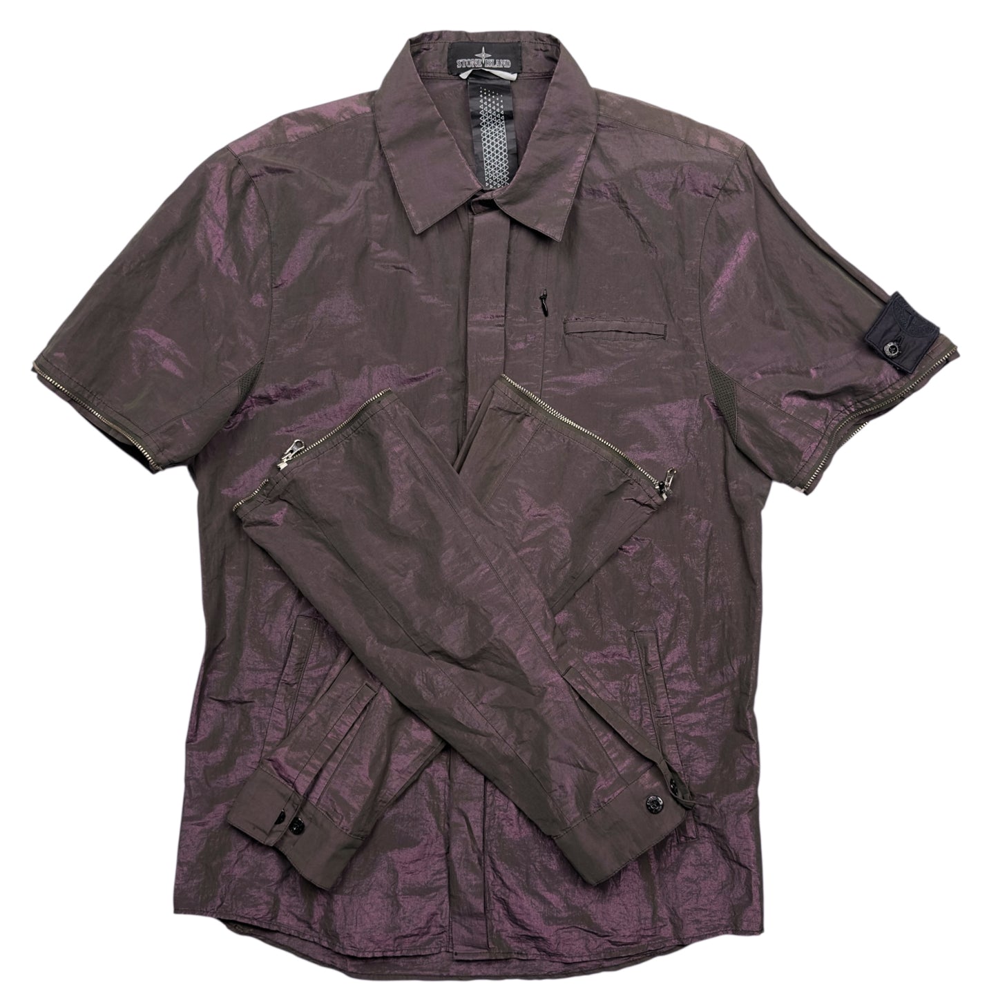 S/S 17 Stone Island Shadow Project Cotton Metal Weft Overshirt