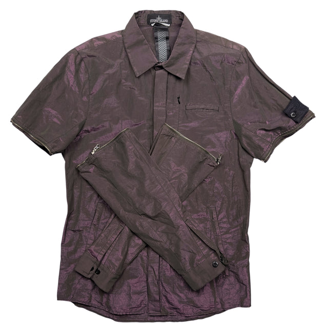 S/S 17 Stone Island Shadow Project Cotton Metal Weft Overshirt
