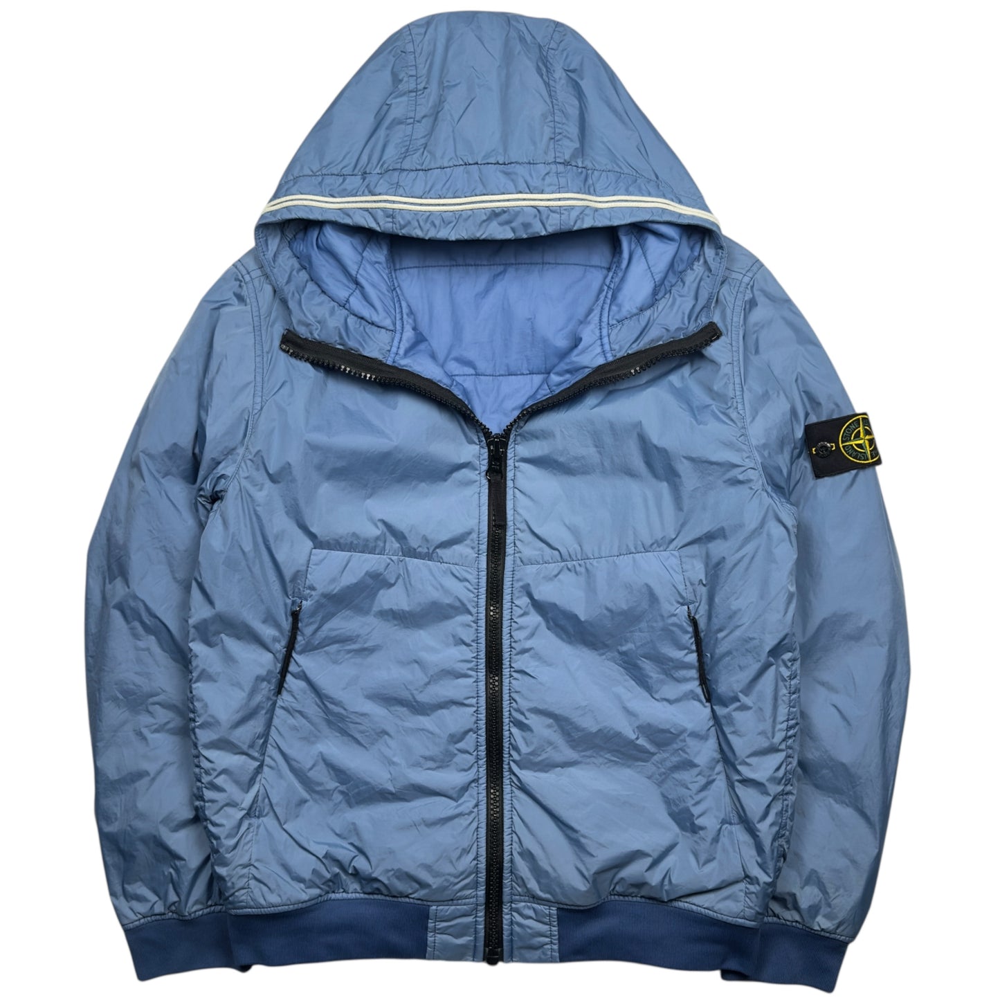 A/W 20 Stone Island Crinkle Reps R-NY with Primaloft Jacket - Blue
