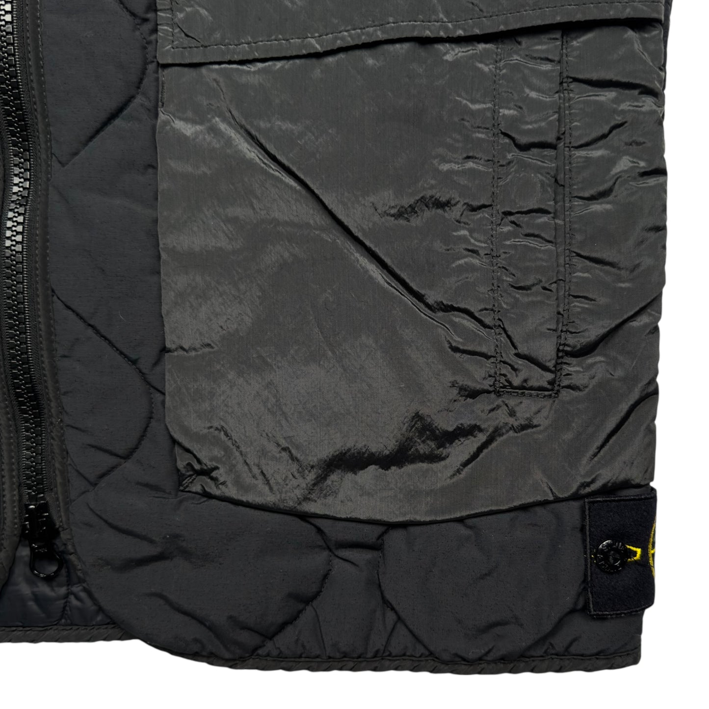 A/W 21 Stone Island Modified Panama 6/3 HT Nylon Mix Fabrics with Primaloft Gilet