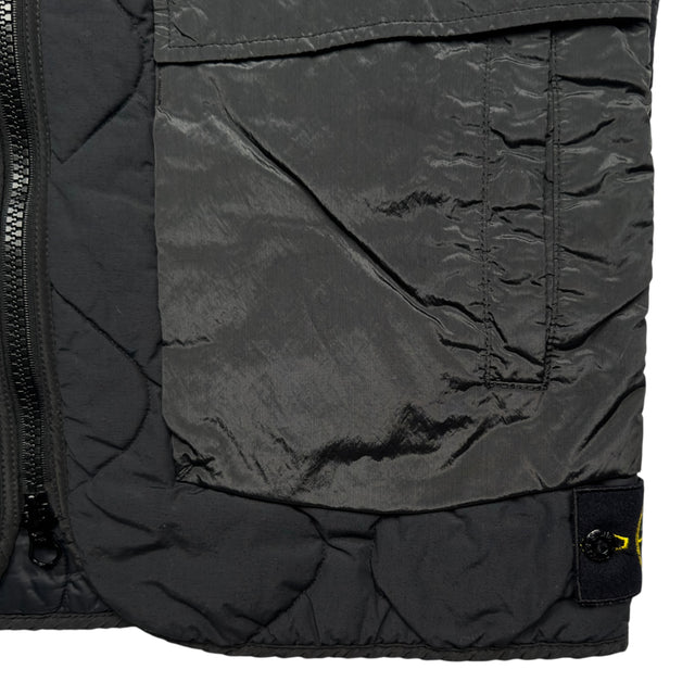 A/W 21 Stone Island Modified Panama 6/3 HT Nylon Mix Fabrics with Primaloft Gilet
