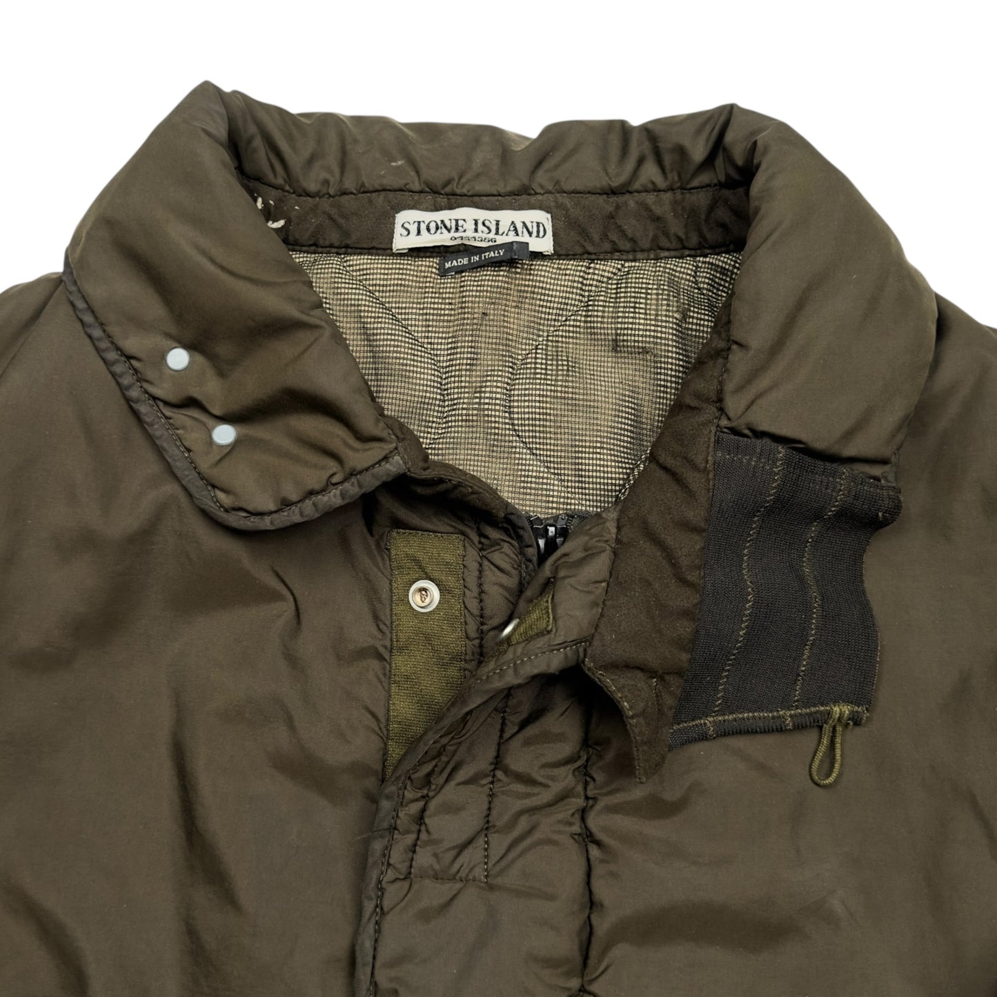 A/W 03 Stone Island Mesh Quilted Vintage Bomber Jacket