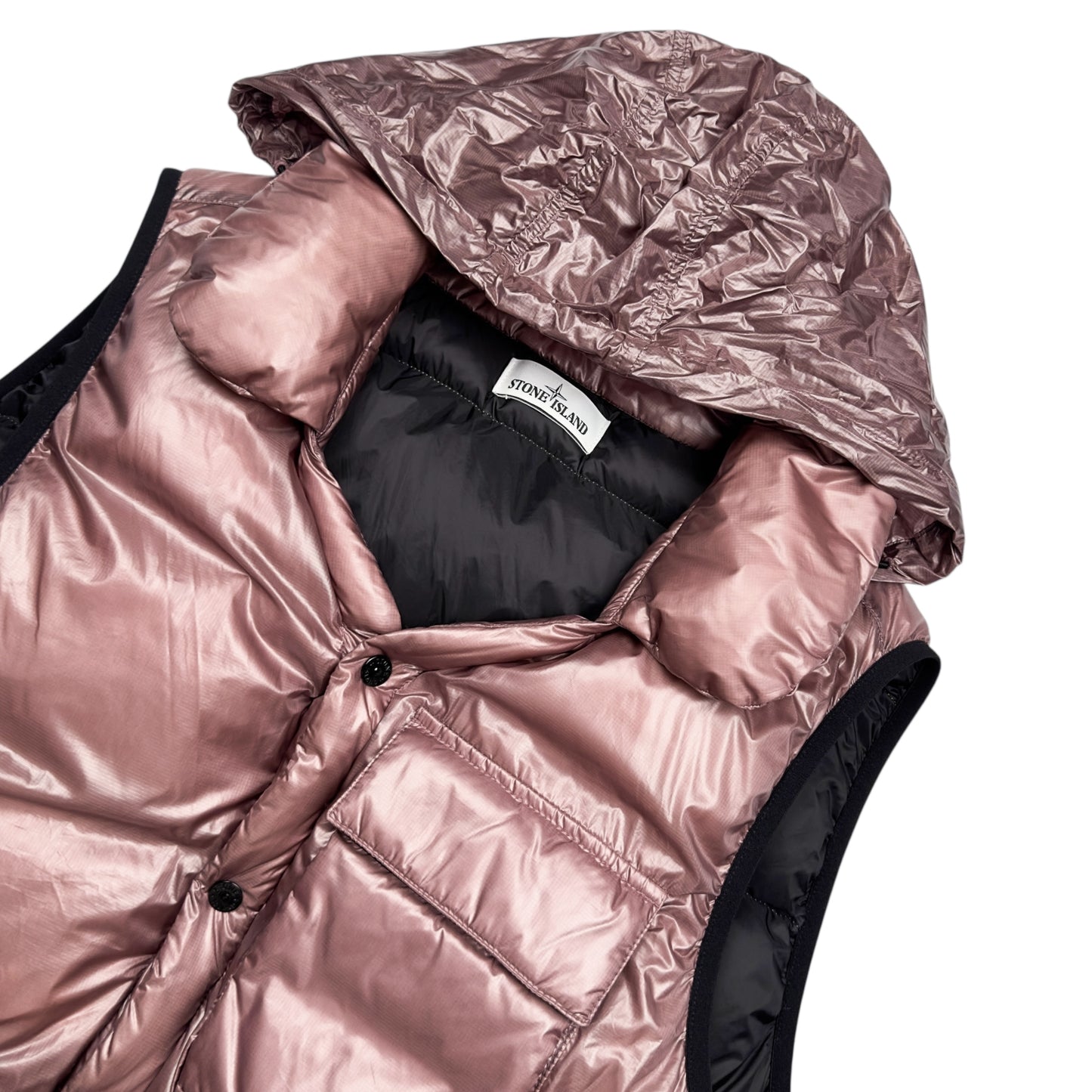 A/W 18 Stone Island Pertex Quantum Y Down Gilet - Dusty Pink