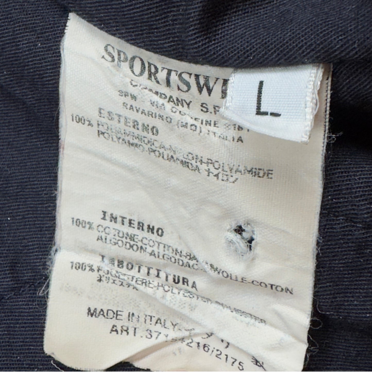A/W 02 Stone Island Monofilament Jacket - Navy