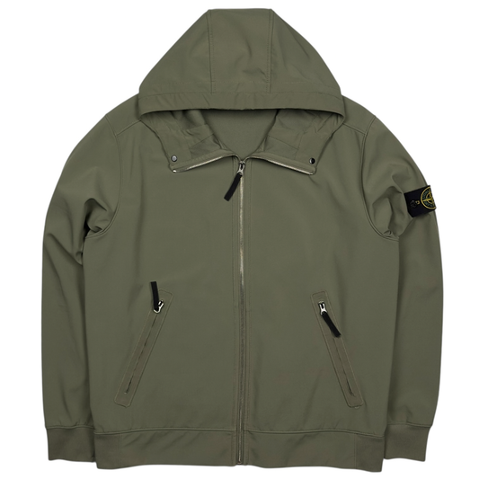 S/S 18 Stone Island Light Soft Shell - R - Khaki