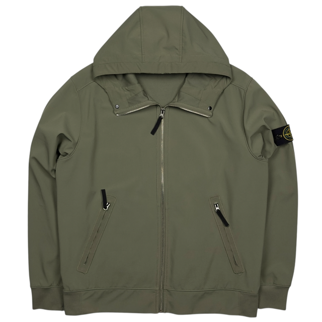 S/S 18 Stone Island Light Soft Shell - R - Khaki