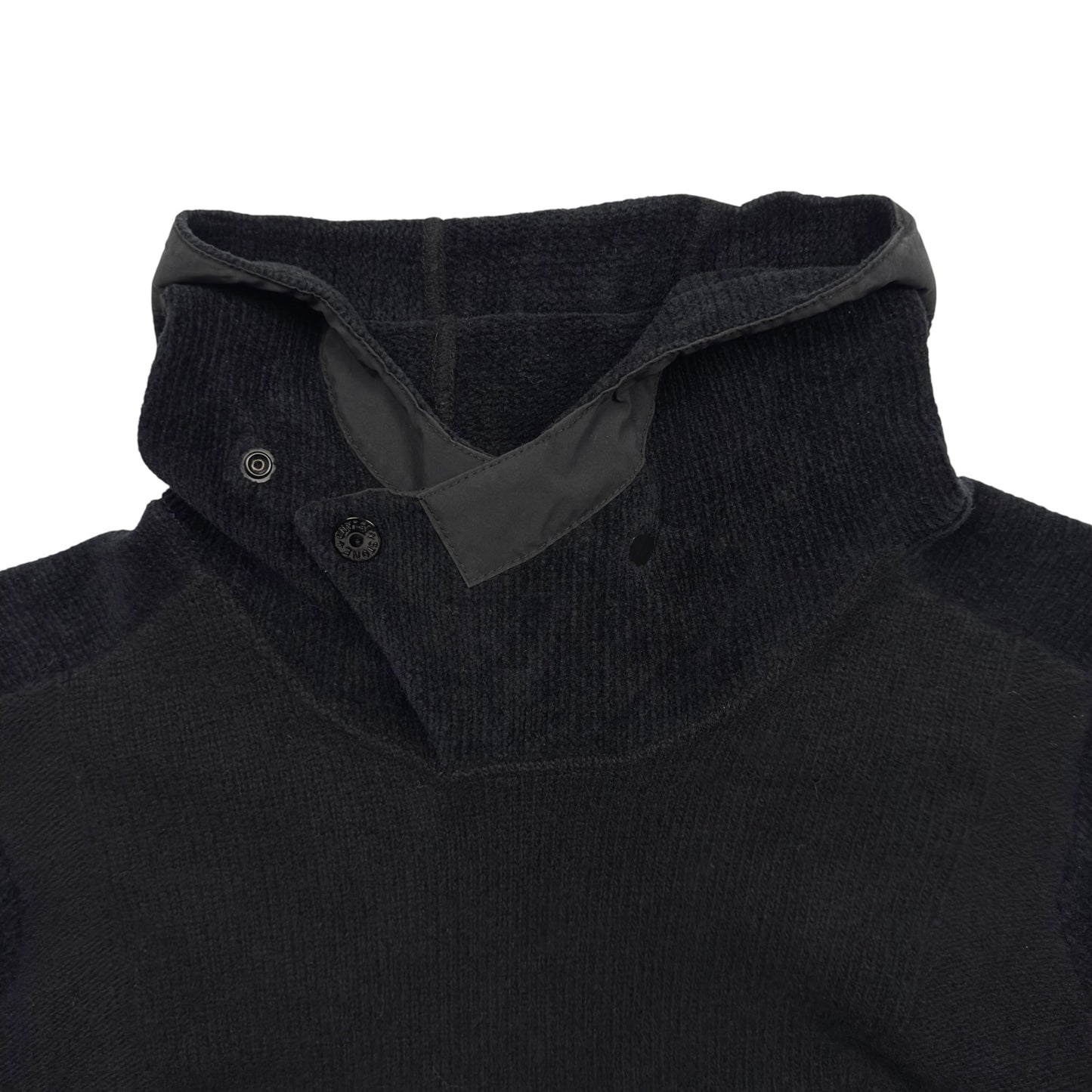 A/W 19 Stone Island Ghost Cotton Wool Hoodie - Black