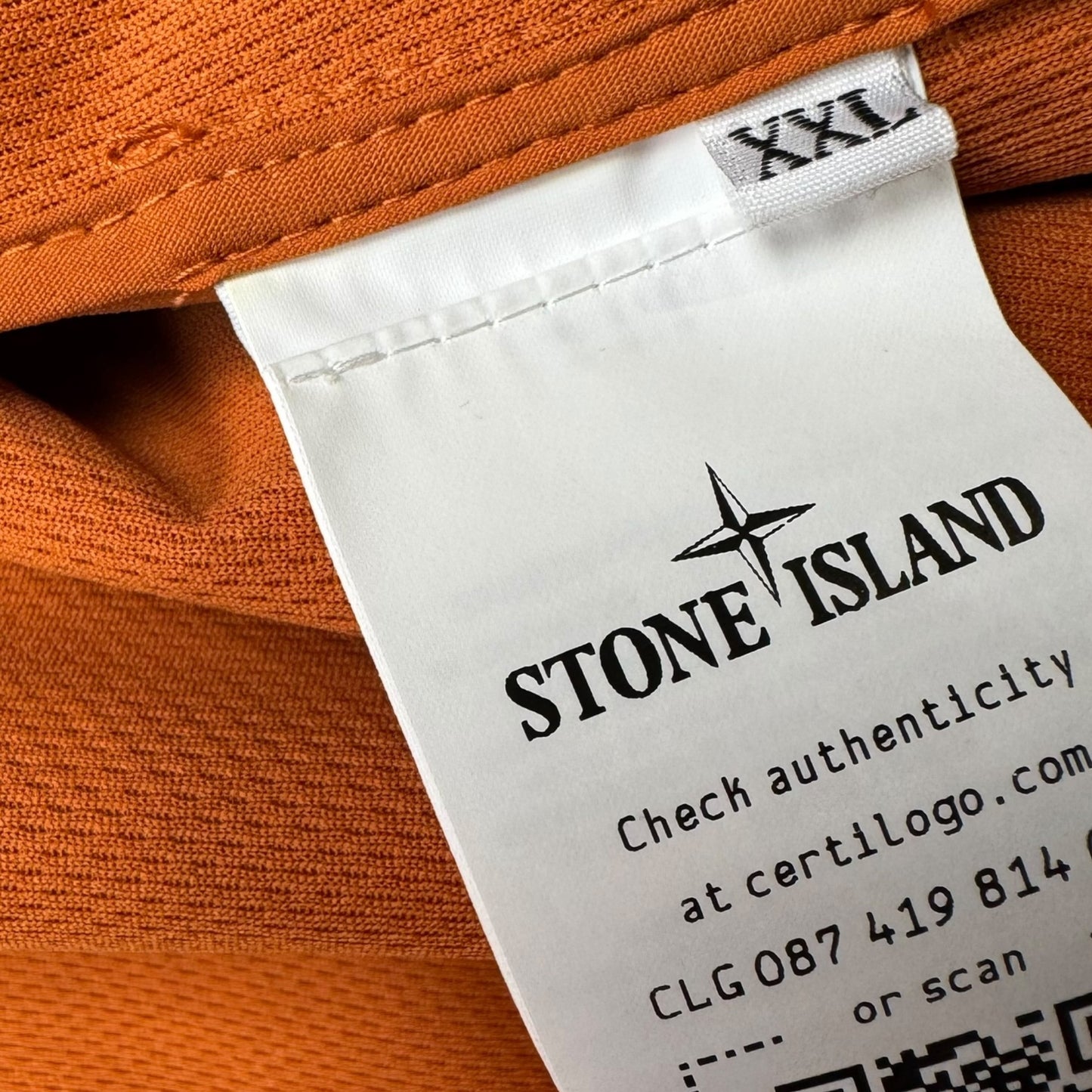 S/S 23 Stone Island Light Soft Shell-R Jacket with e-dye Technology - Orange