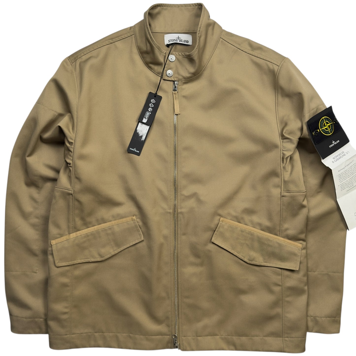 S/S 23 Stone Island Workwear R Gabardine 3/1 Biker Jacket