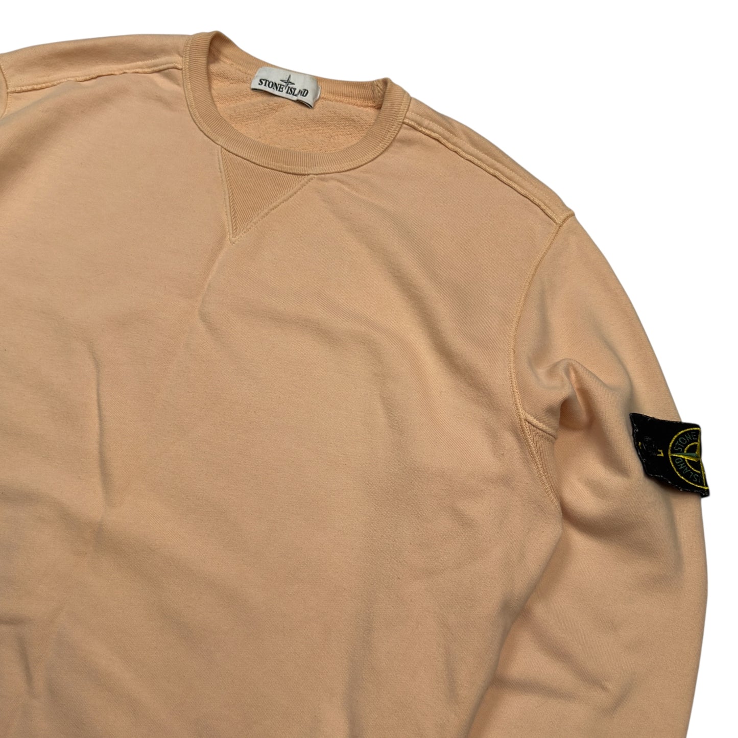 S/S 18 Stone Island Crewneck Sweater - Peach
